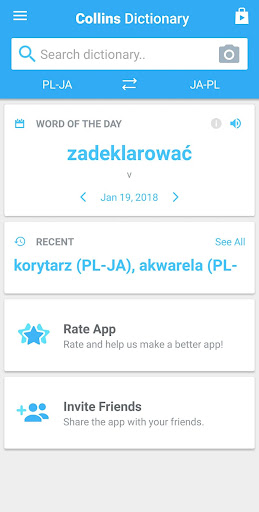Android application Japanese-Polish Dictionary screenshort