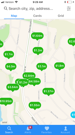 Android application West Shores Realty screenshort