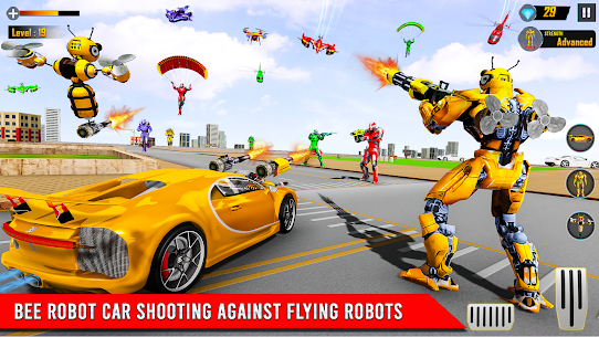 Bee Robot Car Game APK MOD (Modo Dios) 3