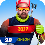 Biathlon Game - Skiing and Shooting Winter Sports icon