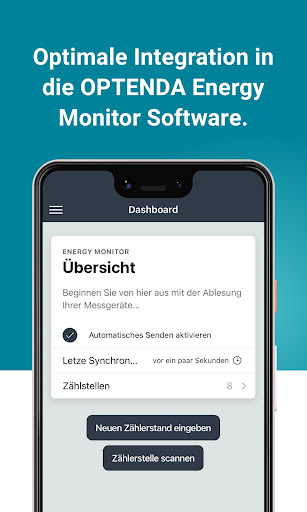 Android application OPTENDA Energy Monitoring App screenshort