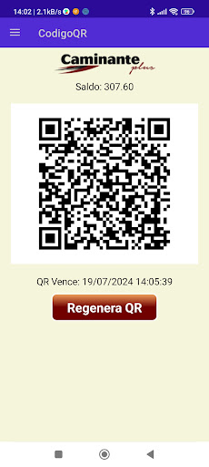 CaminanteQR Screen 2