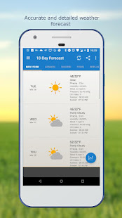Android広告無料の天気＆時計ウィジェット