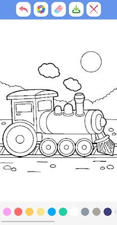 Trains Coloring Bookのおすすめ画像3