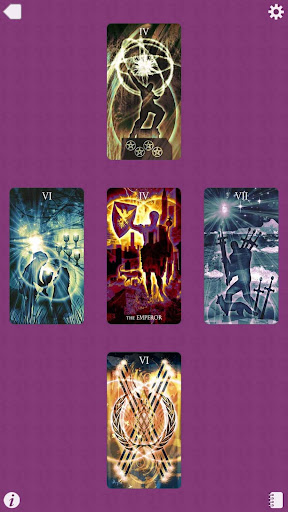 Screenshot of Healing Light Tarot