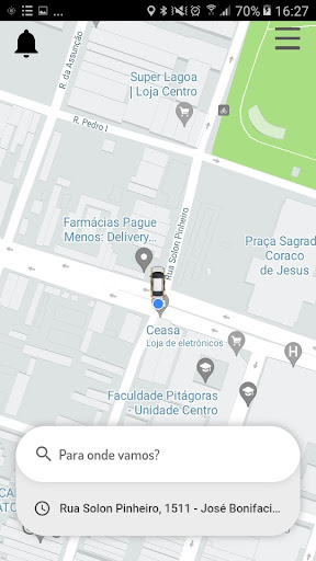 Android application MOUPOP - Passageiro screenshort