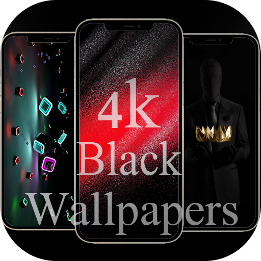 Black wallpapers 4k logo
