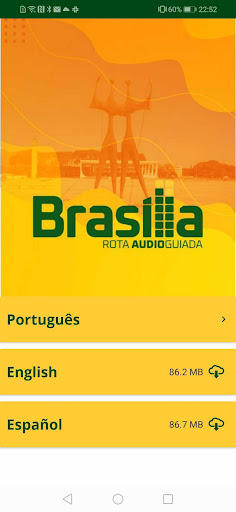 Android application Brasília DF - Rota Audioguiada screenshort