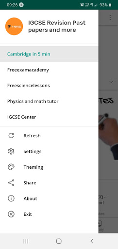 Android application IGCSE Revision Past papers and screenshort