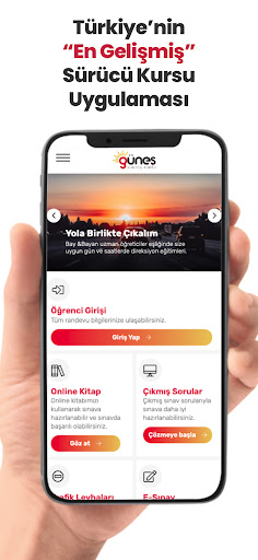 Android application Güneş Sürücü Kursu screenshort