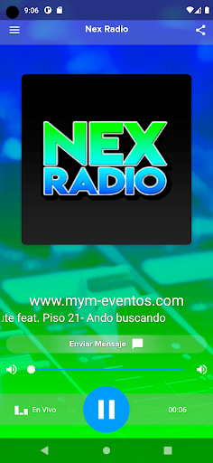 Android application Nex Radio screenshort