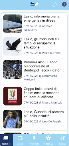 Android application Lazio Live TV screenshort