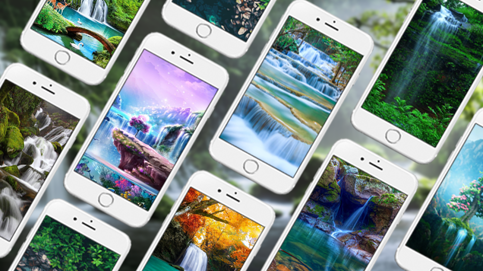 #1. Waterfall Wallpapers (Android) di: Car Wallpaper Collection