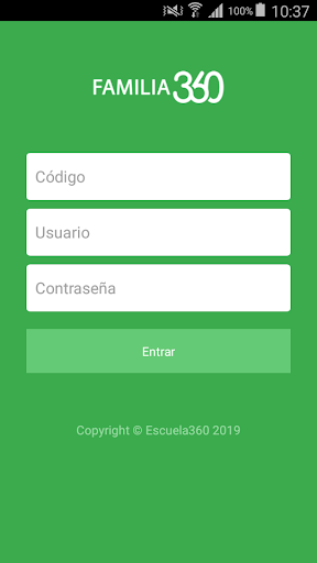 Android application GestiónAula - Familia360 screenshort