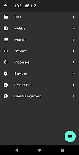 Android application Server Sidekick screenshort