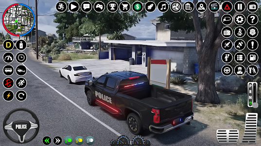 警察のバンを追いかけるゲーム- Police Car
