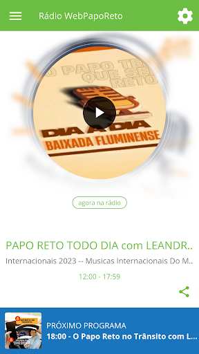 Android application Rádio WebPapoReto screenshort