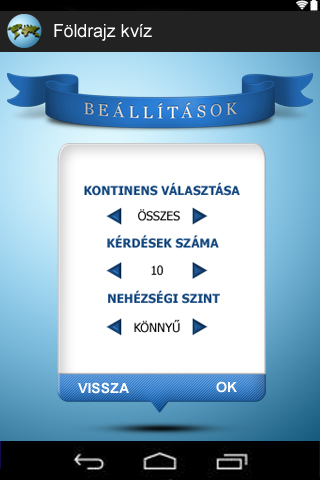 Földrajz kvíz Screen 3
