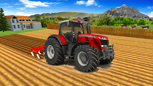 Real Modern Tractor Forming 3D Screen 3