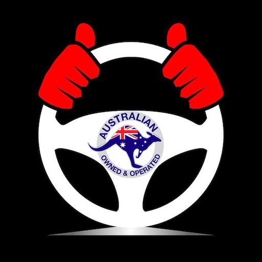 LOVE TRANSPORT DRIVER AUS MADE logo