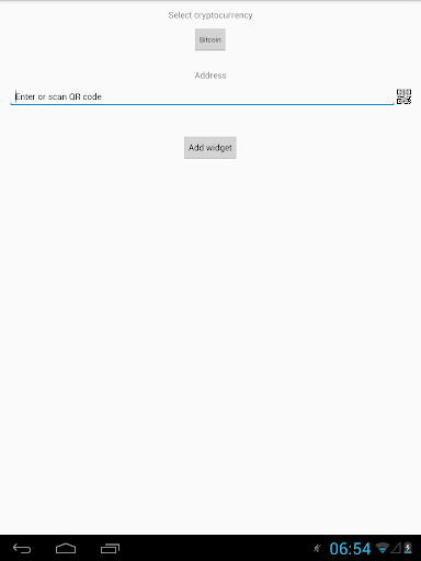 Widget - bitcoin balance - cryptocurrency