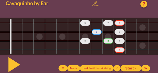 Android application Cavaquinho by Ear screenshort