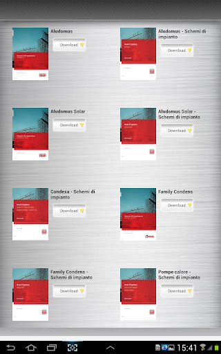 Android application Riello Manuali Progettazione screenshort