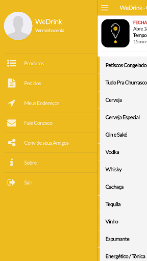 WeDrink - Conveniência e Deliv