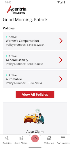 Acentria Insurance Screen 2
