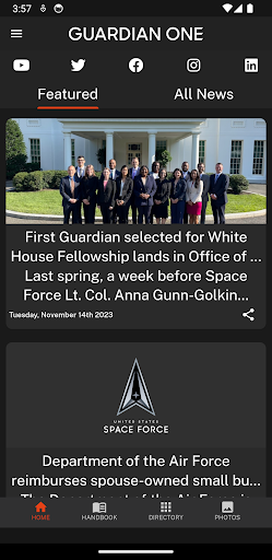 Android application USSF Guardian One screenshort