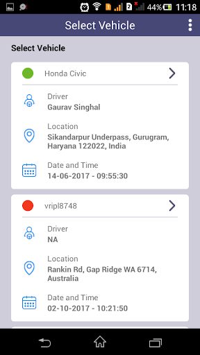 Virtuoso Fleet Management Screen 2