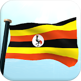 Uganda Flag 3D Free Wallpaper icon