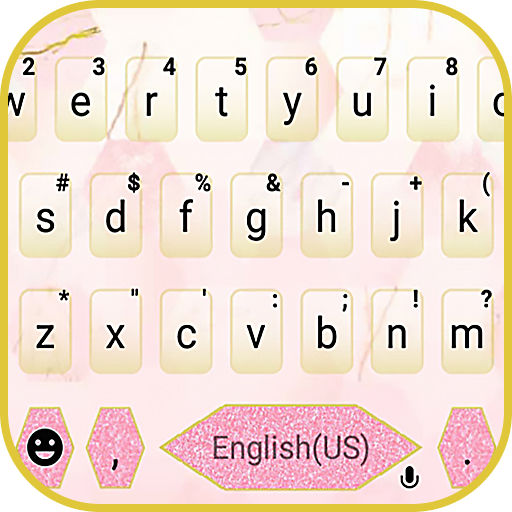 Geometric Pink Keyboard Theme logo
