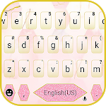 Cover Image of डाउनलोड Geometric Pink Keyboard Theme  APK