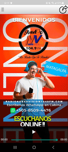 Android application Radio Nueva Visión 104.9 FM screenshort