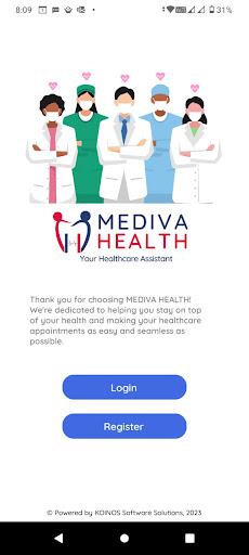 Android application Mediva Health screenshort