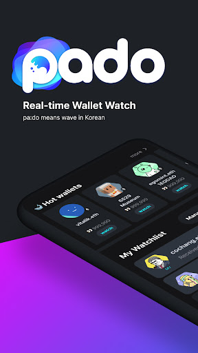 Android application Pado: Realtime Wallet Watch screenshort