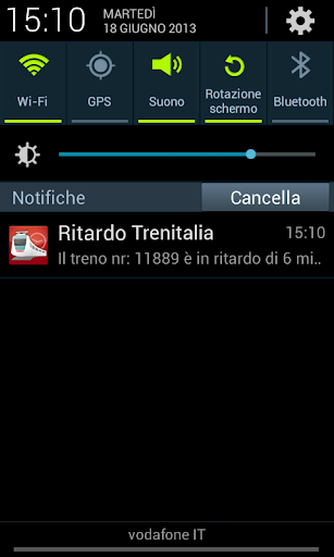 Widget Trenitalia Delay