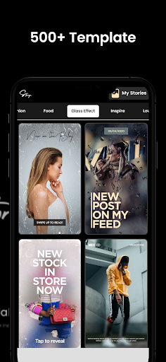 Android application Instoria Post & Story Template screenshort