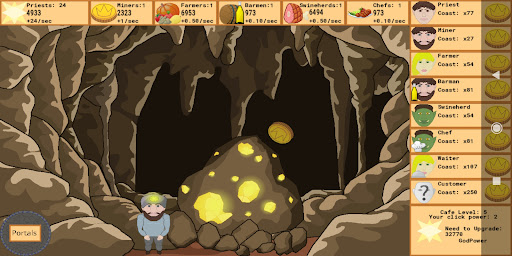 Interdimensional Cafe Clicker Screen 3