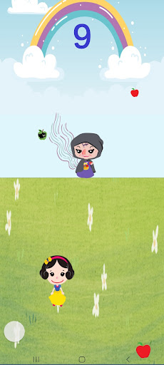 Android application apples catch catch screenshort
