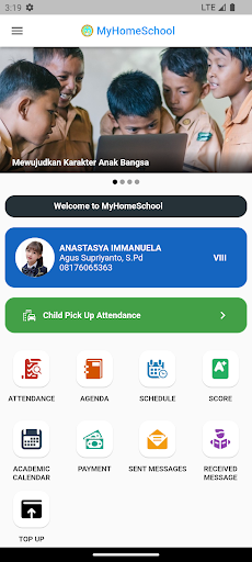 Android application MyHomeSchool screenshort