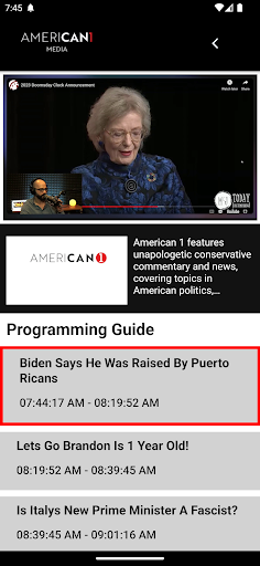 American1 Screen 2