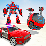 Flying Ball Transform Robot Games: Police Games icon