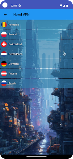 Noxel VPN app Screen 2