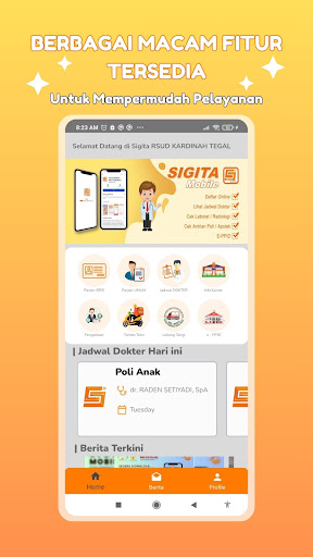 SIGITA MOBILE - RSUD KARDINAH Screen 2
