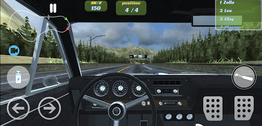City driving in car racing Screen 2