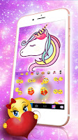 screenshot of Adorable Galaxy Unicorn Keyboa