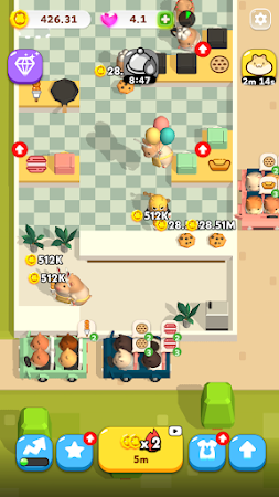 Game screenshot ハムスターシェフ：超人気無料レストラン料理ゲーム mod apk