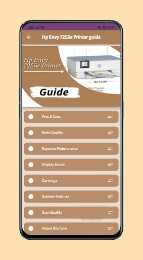 Hp Envy 7255e Printer guide Screen 2